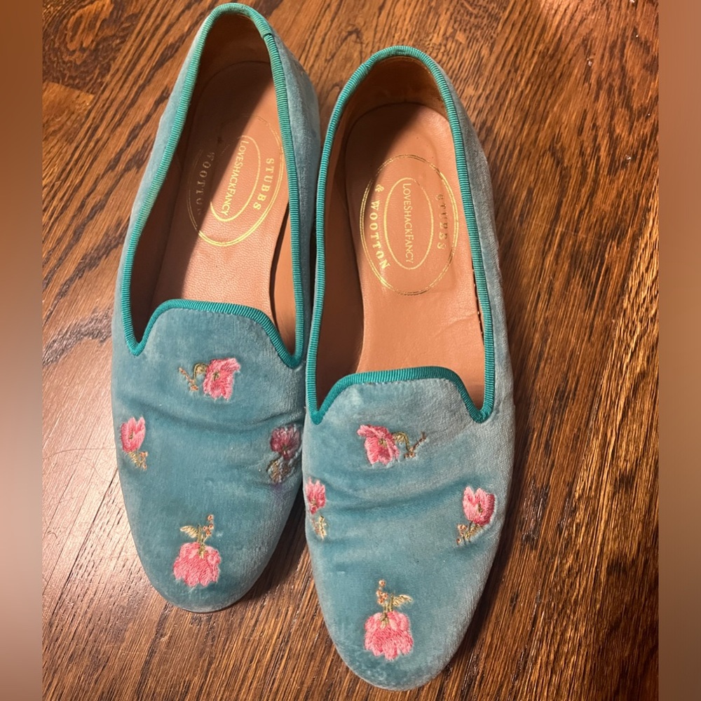 Stubbs & Wooton + LoveShackFancy Loafers Size 8.5